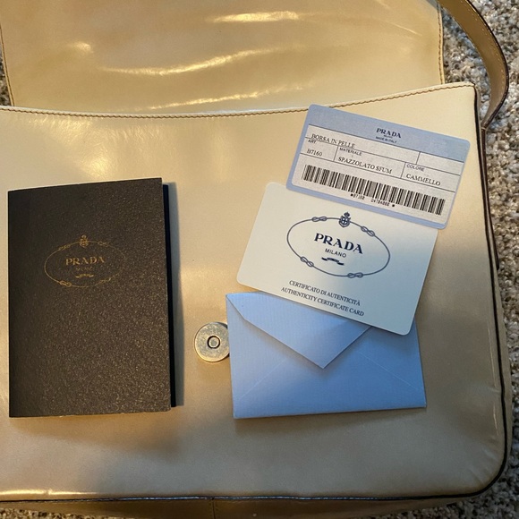 PRADA cream/tan ombre bag - Picture 4 of 11